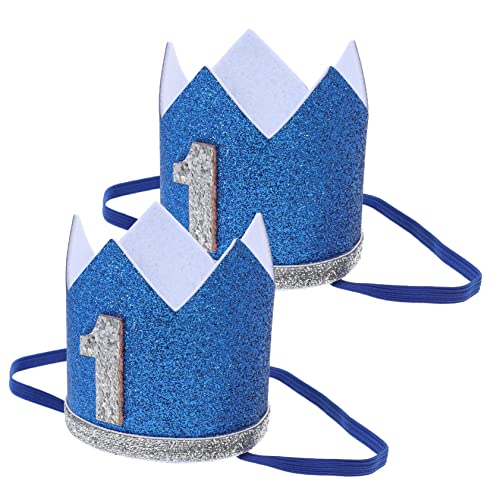 Ciieeo 2 Stück Geburtstagskrone Glitzernde Partyhüte für Ersten Geburtstag Foto Requisiten für Jungen und Mädchen Sicher und Bequem Geeignet für Junge Mädchen Ciieeo 2 Stück Geburtstagskrone Glitzernde Partyhüte für Ersten Geburtstag Foto Requisiten für Jungen und Mädchen Sicher und Bequem Geeignet für Junge Mädchen von Ciieeo