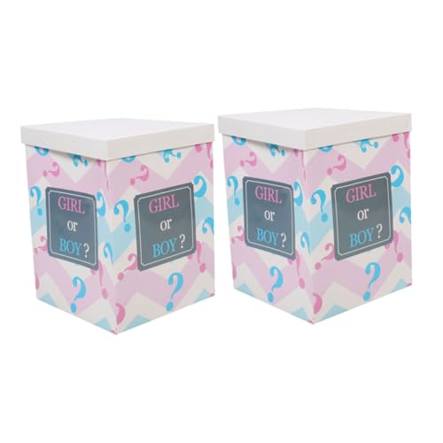 Ciieeo 2 Stück Gender Reveal Faltschachteln Gender Reveal Party Gastgeschenke Mädchen Shower Gender Reveal Foto Requisite Gender Reveal Party Dekoration Junge Mädchen Papier Ciieeo 2 Stück Gender Reveal Faltschachteln Gender Reveal Party Gastgeschenke Mädchen Shower Gender Reveal Foto Requisite Gender Reveal Party Dekoration Junge Mädchen Papier von Ciieeo