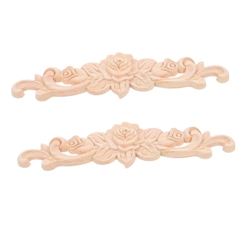 Ciieeo 2 Stück Holzapplikationen Teilig Geschnitzte Rosenornamente aus Langlebigem Holz für Möbel Wanddekoration DIY Möbelverzierung Schränke Kommoden Mantels Ciieeo 2 Stück Holzapplikationen Teilig Geschnitzte Rosenornamente aus Langlebigem Holz für Möbel Wanddekoration DIY Möbelverzierung Schränke Kommoden Mantels von Ciieeo