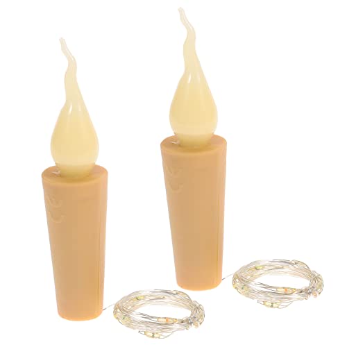 Ciieeo 2 Stück LED Lichterkette mit Flammen Batteriebetrieben Kupferdraht Party Beleuchtung Weihnachtsdeko Flaschenverschluss Design für Innen und Outdoor Bühnenbeleuchtung Ciieeo 2 Stück LED Lichterkette mit Flammen Batteriebetrieben Kupferdraht Party Beleuchtung Weihnachtsdeko Flaschenverschluss Design für Innen und Outdoor Bühnenbeleuchtung von Ciieeo