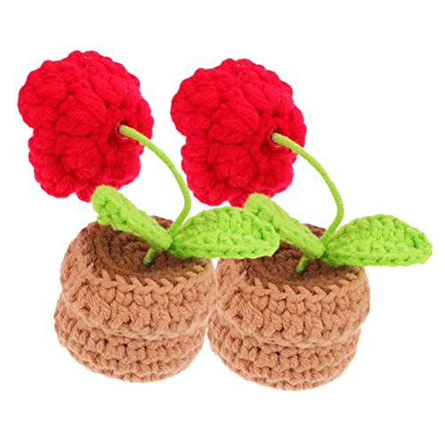 Ciieeo 2 Stück Miniatur Häkelblumen im Kleine Rote Rosen im Topf Handgefertigte Tischdekoration Stabile Oberfläche Verarbeitung Vielseitig für Büro und Zuhause Dekoratives DIY Ciieeo 2 Stück Miniatur Häkelblumen im Kleine Rote Rosen im Topf Handgefertigte Tischdekoration Stabile Oberfläche Verarbeitung Vielseitig für Büro und Zuhause Dekoratives DIY von Ciieeo