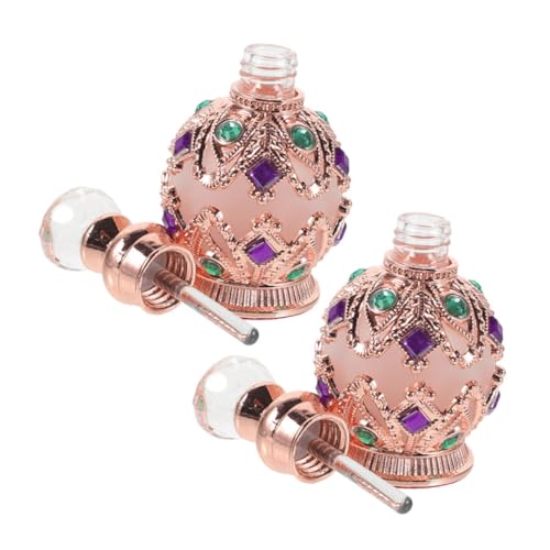 Ciieeo 2 Stück Nachfüllbare Glas Parfümflakons Reise Aromatherapie Fläschchen Tragbare Duftöl Behälter Rosegold Rund für Frauen Alltag und Reisen Ciieeo 2 Stück Nachfüllbare Glas Parfümflakons Reise Aromatherapie Fläschchen Tragbare Duftöl Behälter Rosegold Rund für Frauen Alltag und Reisen von Ciieeo