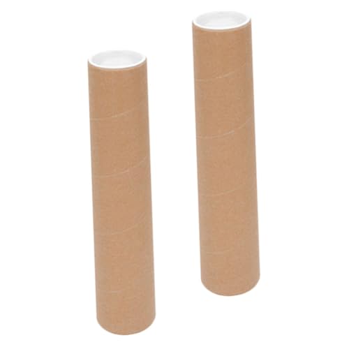 Ciieeo 2 Stück Posterrohre Deckel Plakatröhre Verpackung Artwork Tube Pappröhre Poster-versandröhre Poster-aufbewahrungsrohr Plakathalterrohr Poster-tragetasche Papier von Ciieeo