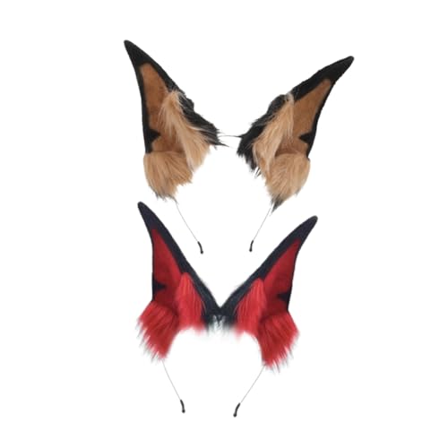 Ciieeo 2 Stück Realistisches Hundohr Haarreif in Schwarz und Rotbraun Detailgetreues Cosplay accessoire für Erwachsene Verstellbar und Passend für Halloween Fotografie und Kostümpartys Ciieeo 2 Stück Realistisches Hundohr Haarreif in Schwarz und Rotbraun Detailgetreues Cosplay accessoire für Erwachsene Verstellbar und Passend für Halloween Fotografie und Kostümpartys von Ciieeo