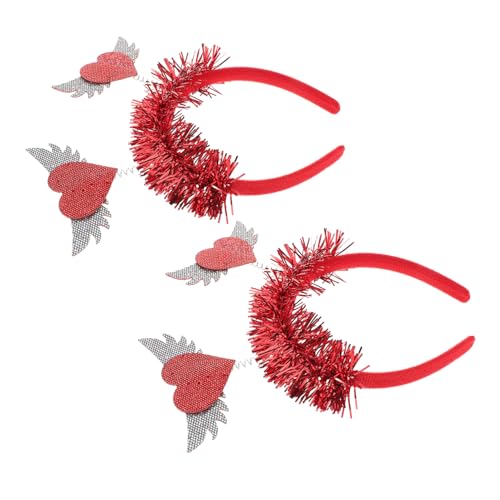 Ciieeo 2 Stück Rotes Herz Pailletten Haarreif Glitzerndes Valentinstag Party Accessoire für Hochzeit Geburtstag Bühnenauftritte Mädchen Ciieeo 2 Stück Rotes Herz Pailletten Haarreif Glitzerndes Valentinstag Party Accessoire für Hochzeit Geburtstag Bühnenauftritte Mädchen von Ciieeo
