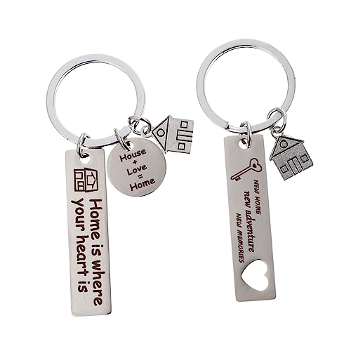 Ciieeo 2 Stück Schlüsselanhänger Einweihungsgeschenk Hauswarming Kreativer Schlüsselring für Neues Zuhause Geschenkidee Langlebig Stilvoll Ciieeo 2 Stück Schlüsselanhänger Einweihungsgeschenk Hauswarming Kreativer Schlüsselring für Neues Zuhause Geschenkidee Langlebig Stilvoll von Ciieeo