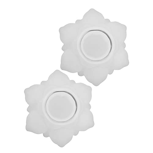 Ciieeo 2 Stück Silikonform für Lotus Kerzenhalter Flexible Gießform für Diy Handwerk Langlebig und Einfach zu Reinigen für Kreative Bastelprojekte von Ciieeo