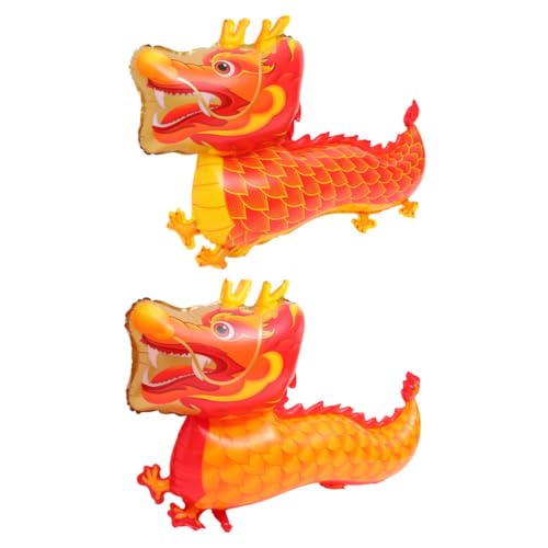Ciieeo 2 Stück Teiliges Dragon Balloon Chinesischer Neujahrs Partyballon Cartoon Drachenform Leichte Dekoration für Innen und Außen Vielseitig für Feierlichkeiten Symbol für Glück und von Ciieeo