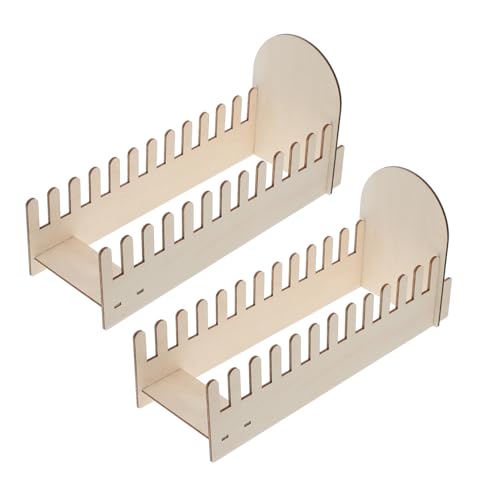 Ciieeo 2 Stück Teiliges Holz Kartenhalter Klassischer Hölzerner Grußkartenständer Tischorganizer für Postkarten Fotos Einladungen Nachhaltiger Kartenständer für Zuhause Büro Dekoration von Ciieeo