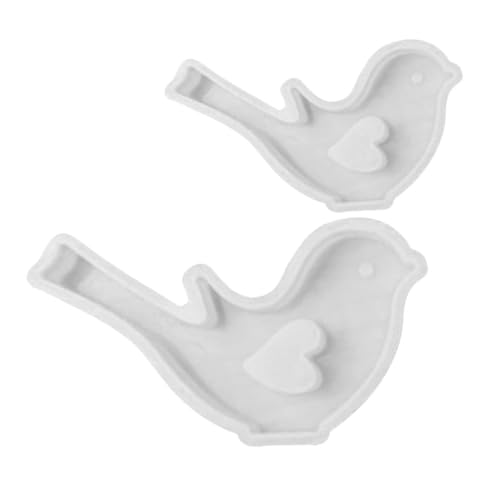 Ciieeo 2 Stück Teiliges Silikon Vogelformset Diy Gießform für Epoxidharz Flexible Silikonform für Schokolade Backen und Dekoration im Haushalt für Kreative Projekte von Ciieeo