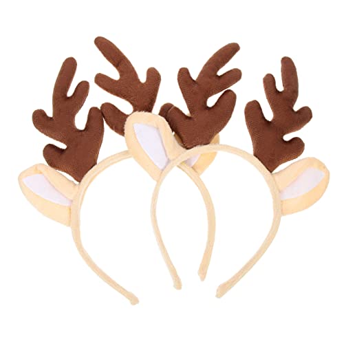 Ciieeo 2 Stück Weihnachtliches Rentiergeweih Haarreif Leichtes Xmas Haaraccessoire mit Hirschhörnern Festlicher Kopfschmuck für Party Karneval Cosplay und Fotoshooting Braun Ciieeo 2 Stück Weihnachtliches Rentiergeweih Haarreif Leichtes Xmas Haaraccessoire mit Hirschhörnern Festlicher Kopfschmuck für Party Karneval Cosplay und Fotoshooting Braun von Ciieeo