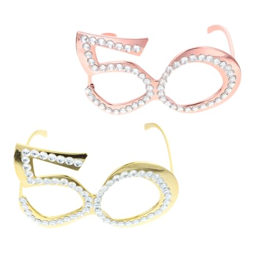 Ciieeo 2 Stück Zahlen Geburtstagsbrille mit Strassbesetzten Gläsern Kunststoff Partyfoto Requisite Feier Zubehör Glänzend und Langlebig für Karneval Cosplay Ciieeo 2 Stück Zahlen Geburtstagsbrille mit Strassbesetzten Gläsern Kunststoff Partyfoto Requisite Feier Zubehör Glänzend und Langlebig für Karneval Cosplay von Ciieeo