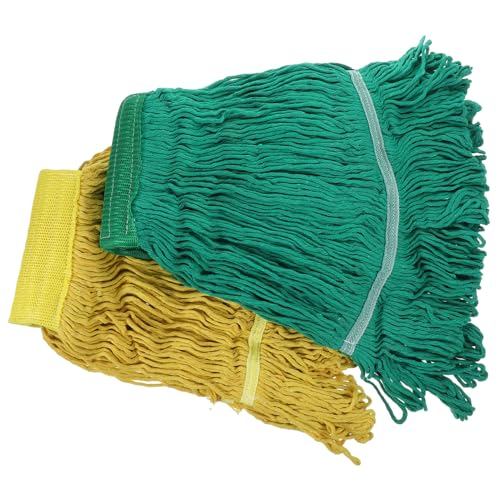 Ciieeo 2 Stücke Wiederverwendbare Mopp Ersatzköpfe aus Baumwollgarn Hochabsorbierend Waschbar für Haushaltsreinigung für Fliesen und Hartholzböden Ciieeo 2 Stücke Wiederverwendbare Mopp Ersatzköpfe aus Baumwollgarn Hochabsorbierend Waschbar für Haushaltsreinigung für Fliesen und Hartholzböden von Ciieeo