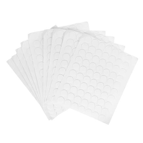Ciieeo 20 Blatt Doppelseitiges Klebepad Runde selbstklebende Aufkleber Runde Etikettenaufkleber Büroaufkleber runde leere Aufkleber Plakataufkleber selbstklebender Punkt Acryl Transparent von Ciieeo