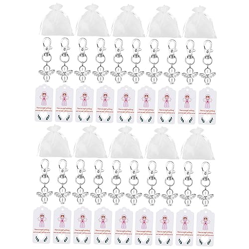 Ciieeo 20 Sätze Schlüsselanhänger für Pflegepersonal Teiliges Dekorationsset mit Anhängern Geschenktüten und Anhängern Deko für Tag der Pflegekräfte und Besondere Anlässe von Ciieeo