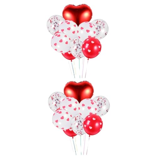 Ciieeo 20 Stk Ballon Mit Liebesdruck Mädchen Geschenk Luftballons Für Hochzeitsfeiern Festivalbedarf Valentinstag-ballons Gefälligkeiten Für Geburtstagsfeiern Haushalt Emulsion Einstellen von Ciieeo
