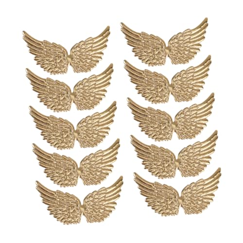 Ciieeo 20 Stück Engelsflügel Stoffaufnäher Goldfarben DIY Applikationen für Kleidung Rucksäcke Accessoires Basteln Leicht und Vielseitig für Individuelle Textilgestaltung Ciieeo 20 Stück Engelsflügel Stoffaufnäher Goldfarben DIY Applikationen für Kleidung Rucksäcke Accessoires Basteln Leicht und Vielseitig für Individuelle Textilgestaltung von Ciieeo