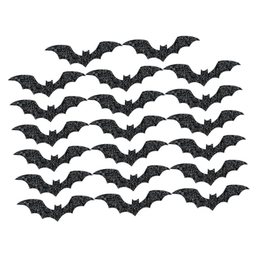 Ciieeo 20 Stück Halloween Fledermaus Deko Teilig Glitzernde Tischaccessoires für Halloween Partys Hochwertige für Gruselfeste Haunted Houses und Ciieeo 20 Stück Halloween Fledermaus Deko Teilig Glitzernde Tischaccessoires für Halloween Partys Hochwertige für Gruselfeste Haunted Houses und von Ciieeo