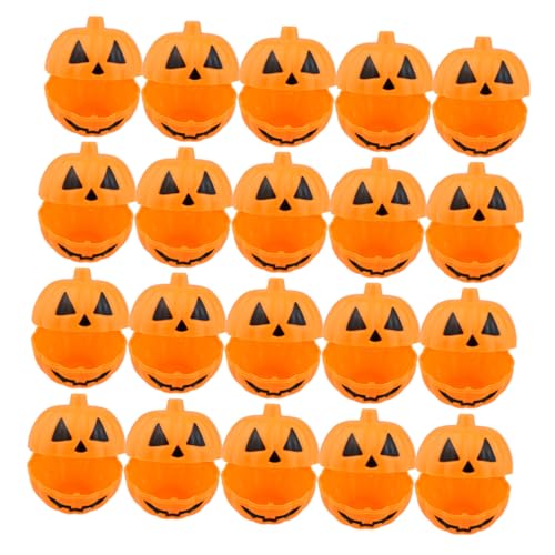 Ciieeo 20 Stück Halloween Mini Kürbis Süßigkeitenbehälter aus Robustem Kunststoff Offenes Design für Einfachen Zugriff Leuchtend Orangefarbene Candy Holder für Partygeschenke und Ciieeo 20 Stück Halloween Mini Kürbis Süßigkeitenbehälter aus Robustem Kunststoff Offenes Design für Einfachen Zugriff Leuchtend Orangefarbene Candy Holder für Partygeschenke und von Ciieeo
