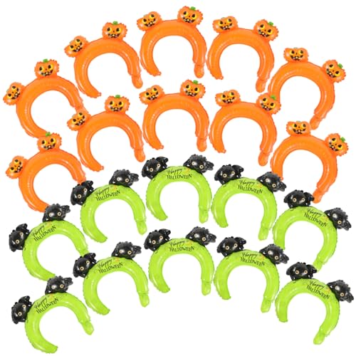 Ciieeo 20 Stück Halloween Stirnbänder mit Cartoon Design Aufblasbare Luftballons für Partys Halloween Dekorationen und Ciieeo 20 Stück Halloween Stirnbänder mit Cartoon Design Aufblasbare Luftballons für Partys Halloween Dekorationen und von Ciieeo
