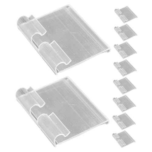 Ciieeo 20 Stück Preisschild Anzeige Zeichen Stehen Halter Besitzer Von Stichworte Kleberegal Stand Für Zeichen Steht Inhaber Regalanhänger Für Drahtregale Transparent Pvc von Ciieeo