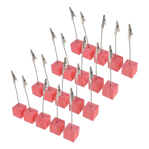 Ciieeo 20 Stück Teiliges Holz Tischkartenhalter mit Metallclip Bunte Memo-notizhalter für Hochzeit Party Büro Stabile Leichte Namenskarten-organizer für Tischdekoration und Schreibtisch Ciieeo 20 Stück Teiliges Holz Tischkartenhalter mit Metallclip Bunte Memo-notizhalter für Hochzeit Party Büro Stabile Leichte Namenskarten-organizer für Tischdekoration und Schreibtisch von Ciieeo
