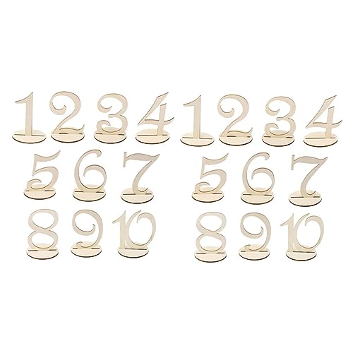 Ciieeo 20 Stück Teiliges Tischnummern Set mit Standfuß Kreative Zahlenformen für Hochzeitstischdekoration Praktische Tischkartenhalter für Feier und Party Langlebiges Material Ciieeo 20 Stück Teiliges Tischnummern Set mit Standfuß Kreative Zahlenformen für Hochzeitstischdekoration Praktische Tischkartenhalter für Feier und Party Langlebiges Material von Ciieeo