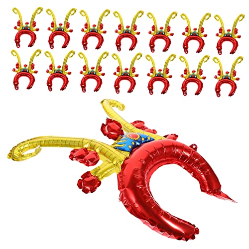 Ciieeo 200 Stck. Aufblasbare Party Headbands Bunte Kindergeburtstags Haarreifen Leichte Haltbare Kopfbedeckungen für Mädchen und Jungen Kreative Partydekoration Hautfreundliches Material von Ciieeo