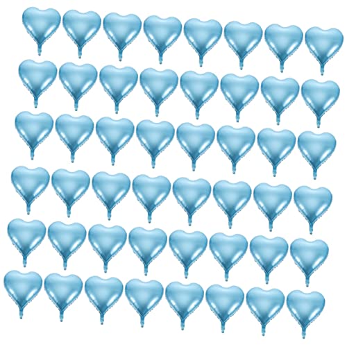 Ciieeo 200 Stk Liebe Alufolienballon Herzballons zur Hochzeit valentinstag dekorationen hochzeitsdeko Luftballons balloon Gastgeschenke Festivalballons Herzförmig schmücken Aluminiumfolie von Ciieeo