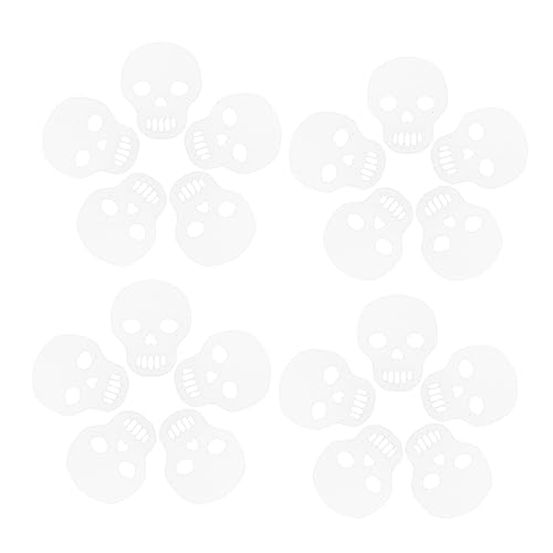 Ciieeo 200 Stück Halloween Konfetti Deko Skelett Förmiges Tischdekor für Partys Streudeko für Halloween Feiern und Themenpartys und Außendekoration von Ciieeo