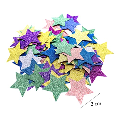 Ciieeo 200Stücke Konfetti Sternform Papier Streudeko für DIY Bastelprojekte und Partys für Hochzeiten Geburtstagsfeiern und Festliche Anlässe von Ciieeo
