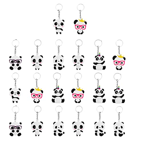 Ciieeo 20Stücke Panda Schlüsselanhänger Kreative Taschen und Rucksackdekoration Niedliche Anhänger für Schlüsselbund für Panda Fans Ciieeo 20Stücke Panda Schlüsselanhänger Kreative Taschen und Rucksackdekoration Niedliche Anhänger für Schlüsselbund für Panda Fans von Ciieeo