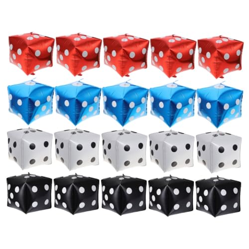 Ciieeo 20Stücke Würfelballons aus Aluminiumfolie und Partydekoration für Themen und Spielabende Ciieeo 20Stücke Würfelballons aus Aluminiumfolie und Partydekoration für Themen und Spielabende von Ciieeo