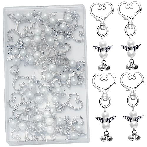 Ciieeo 22Stücke Teiliges DIY Schlüsselanhänger mit Herzglocken Handgemachtes Souvenirgeschenk für Hochzeiten und Geburtstagsfeiern für Kreative Dekoration und Persönliche von Ciieeo