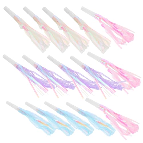 Ciieeo 24 Stück Party-Requisiten Dekoration Schlag Geburtstags-gebläse Hersteller Krachmacher Vorabend Kind Blowouts Partygeschenke Geburtstag Blowouts Hörner Pfeifen Geräuschmacher Pp von Ciieeo