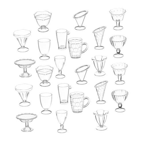 Ciieeo 24St Essens- und Spielbecher Tasse kreativ Dollhouse Accessories stylingbã¼rsten Ornamente Dessertbecher Teebecher besteck kleine Plastikbecher Puppenhaus-Miniatur Ciieeo 24St Essens- und Spielbecher Tasse kreativ Dollhouse Accessories stylingbã¼rsten Ornamente Dessertbecher Teebecher besteck kleine Plastikbecher Puppenhaus-Miniatur von Ciieeo