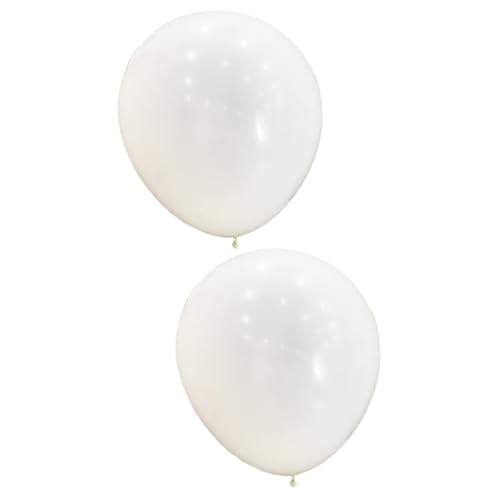 Ciieeo 2St Wetterbeobachtungsballon Latex-Riesenballons für die Hochzeit riesiger Wasserballon Luftballons große weiße Latexballons Weiße Latex-Jumbo-Ballons gedenken Suite Gelee von Ciieeo