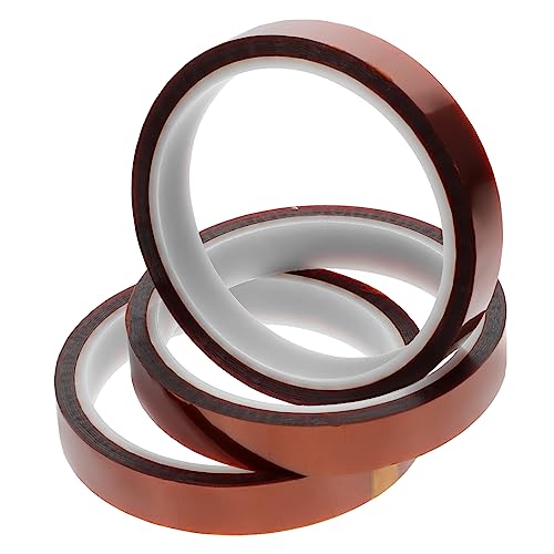 Ciieeo 3 Rollen Hitzebeständiges Klebeband Wärmeband Basteln Hochtemperaturband Polyimidband Professionelle Wärmeübertragungsbänder Hitzebeständiges Band Für Sublimation von Ciieeo