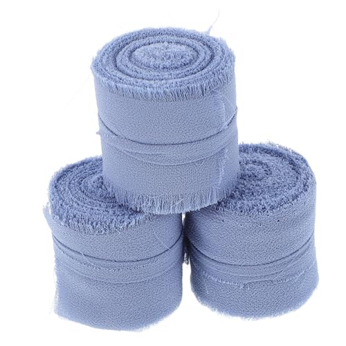 Ciieeo 3 Rollen Schleife Geschenkband Für Bänder Für Die Hochzeit Packband Vorhanden Partyverpackungsband Bänder Für Handwerk Wickelband Geschenkband Als Blue Chiffon von Ciieeo