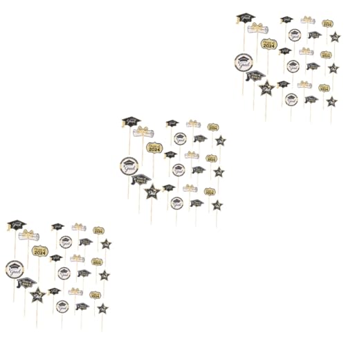 Ciieeo 3 Sätze Cupcake Topper Für Graduation Party Dekorative Kuchenstecker Für Festliche Anlässe Zu Verwenden Passen Zu Jedem Dessert 24 Stück * 3 Ciieeo 3 Sätze Cupcake Topper Für Graduation Party Dekorative Kuchenstecker Für Festliche Anlässe Zu Verwenden Passen Zu Jedem Dessert 24 Stück * 3 von Ciieeo