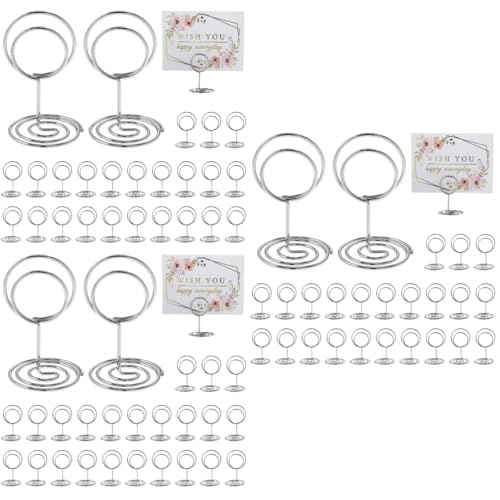 Ciieeo 3 Sätze Tischkartenhalter Aus Platzkartenhalter Für Hochzeit Restaurant Partys Fotohalter Für Notizen Memos Und Visitenkarten Stabil Und 50 Stück * 3 von Ciieeo