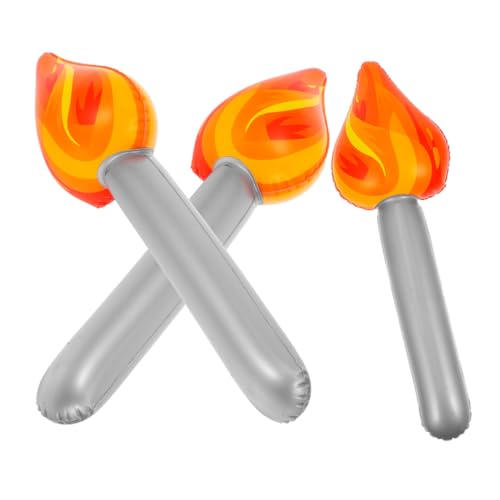 Ciieeo 3 Stück Fackel für Partydekoration Bühnendeko Aufblasbare Sportspielzeug Schlag Poolschwimmer Neon Szene Gummibrenner Taschenlampen- -Requisiten Ciieeo 3 Stück Fackel für Partydekoration Bühnendeko Aufblasbare Sportspielzeug Schlag Poolschwimmer Neon Szene Gummibrenner Taschenlampen- -Requisiten von Ciieeo