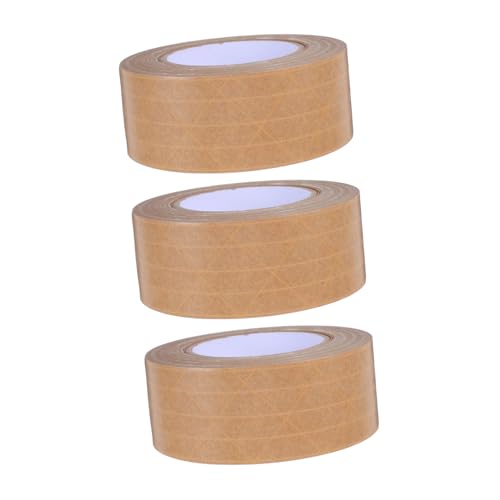 Ciieeo 3 Stück Geripptes Kraftpapierband Packband aus Papier beschreibbares braunes Klebeband selbstklebendes Beschriftungsband Klebeband zum Versenden von Paketen Bastelband Khaki Ciieeo 3 Stück Geripptes Kraftpapierband Packband aus Papier beschreibbares braunes Klebeband selbstklebendes Beschriftungsband Klebeband zum Versenden von Paketen Bastelband Khaki von Ciieeo