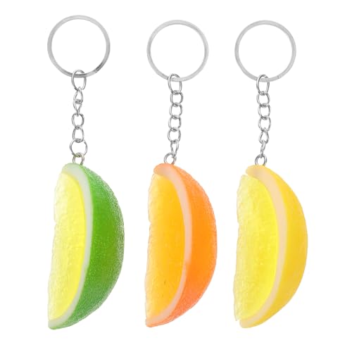 Ciieeo 3 Stück Lemon Keychain aus Realistisch Simulierte Zitronenscheiben Langlebig und Leicht Vielseitiger Schlüsselanhänger für Tasche Rucksack und Dekoration Ciieeo 3 Stück Lemon Keychain aus Realistisch Simulierte Zitronenscheiben Langlebig und Leicht Vielseitiger Schlüsselanhänger für Tasche Rucksack und Dekoration von Ciieeo