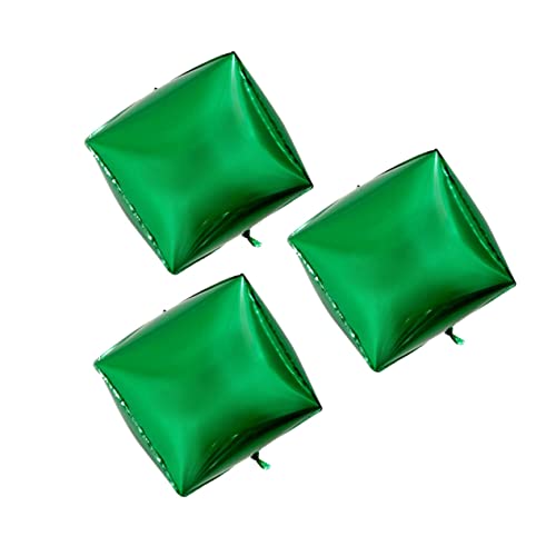 Ciieeo 3 Stück Quadratischer Aluminium Folienballon Grün Party und Hochzeitsdekoration für Geburtstagsfeiern und Festivals von Ciieeo
