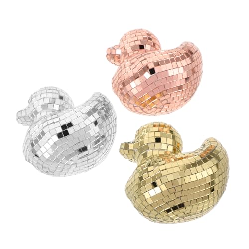Ciieeo 3 Stück Spiegelnde Disco-Ente Deko Reflektierende Tierfiguren aus Glas für Tischdeko Partyaccessoires und Geschenkideen in Gold Silber Roségold Ciieeo 3 Stück Spiegelnde Disco-Ente Deko Reflektierende Tierfiguren aus Glas für Tischdeko Partyaccessoires und Geschenkideen in Gold Silber Roségold von Ciieeo