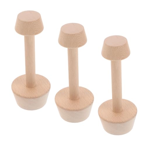 Ciieeo 3 Stück Teiliges Holz Tart Tamper Doppelseitiger Natürlicher Gebäck-stempel Mini Eierkuchen Käsekuchenform Vielseitiges Backwerkzeug für Professionelle Desserts Natürliche von Ciieeo
