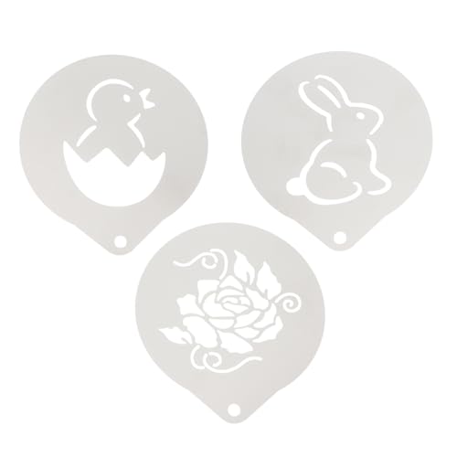 Ciieeo 3 Stück Teiliges Kaffeestencils für Cappuccino und Latte Art Schablonen für Kreative Dekoration von Kaffee und Kuchen für Diy Projekte und Valentinstag Ciieeo 3 Stück Teiliges Kaffeestencils für Cappuccino und Latte Art Schablonen für Kreative Dekoration von Kaffee und Kuchen für Diy Projekte und Valentinstag von Ciieeo