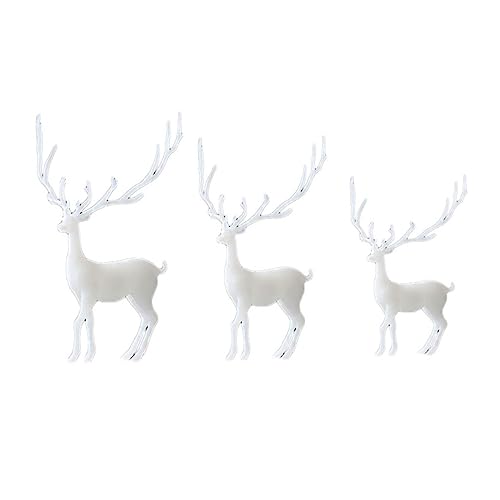 Ciieeo 3 Stück Teiliges Kristall Epoxidharz mit Dreidimensionalen Elch Ornamenten Weiß Mikrolandschaftliche Dekoration Kleiner Mittlerer und Großer für DIY und Weihnachtsdeko Ciieeo 3 Stück Teiliges Kristall Epoxidharz mit Dreidimensionalen Elch Ornamenten Weiß Mikrolandschaftliche Dekoration Kleiner Mittlerer und Großer für DIY und Weihnachtsdeko von Ciieeo