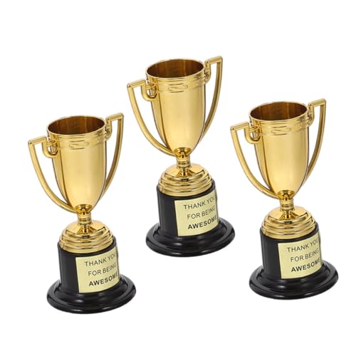 Ciieeo 3 Stück Teiliges Mini Trophäen aus Kunststoff Goldene Auszeichnung für Klasse Trophäen für Wettbewerbe Veranstaltungen und Partys Partygeschenke und Belohnungen Ciieeo 3 Stück Teiliges Mini Trophäen aus Kunststoff Goldene Auszeichnung für Klasse Trophäen für Wettbewerbe Veranstaltungen und Partys Partygeschenke und Belohnungen von Ciieeo